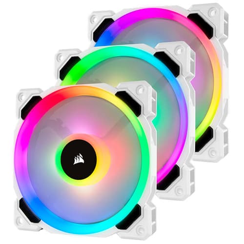 Corsair ICUE LL120 RGB White Cabinet Fan (Triple-Pack)